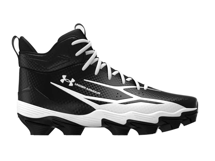 Under Armour Senior Spotlight Hammer Wide Football Cleats black white