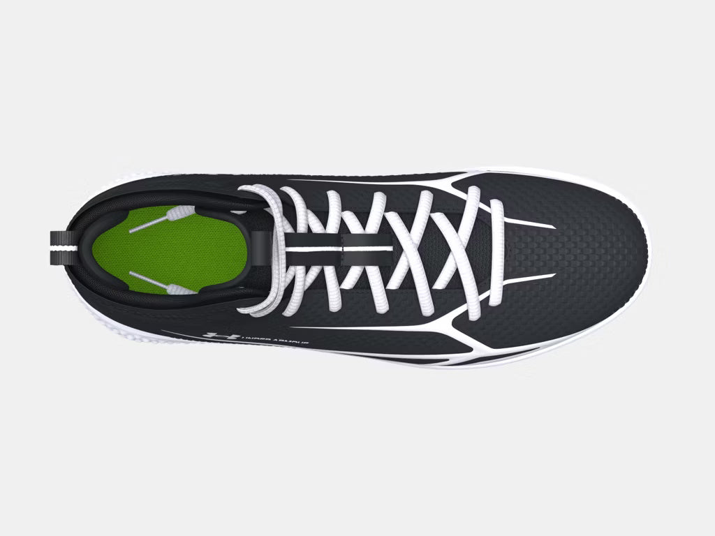 Under Armour Senior Spotlight Mid Football Cleats black white