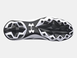Under Armour Senior Spotlight Mid Football Cleats black white