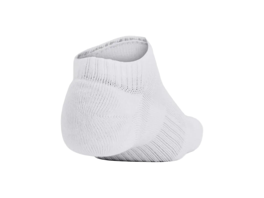 Under Armour Senior Training Cotton No-Show Socks 3-Pack
