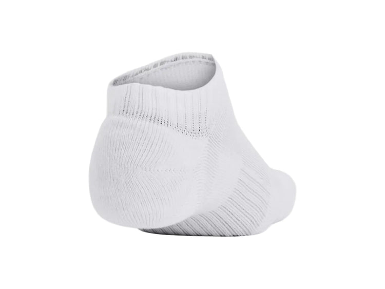 Under Armour Senior Training Cotton No-Show Socks 3-Pack