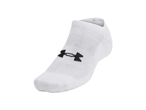 Under Armour Senior Training Cotton No-Show Socks 3-Pack