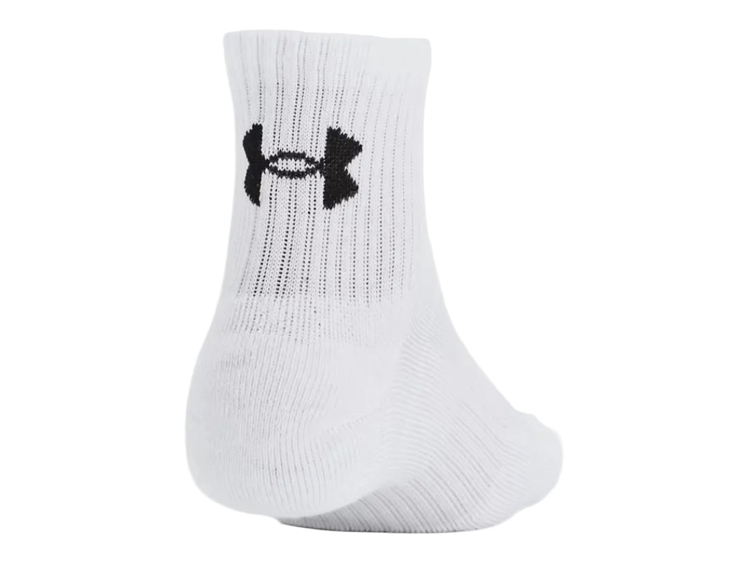 Under Armour Senior Training Cotton Quarter Socks 3-Pack