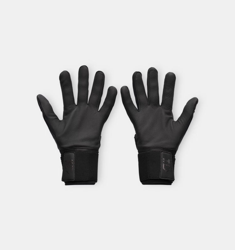 Under Armour Senior Yard 10 Long Cuff Batting Gloves black