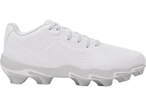 Under Armour Women's Glyde Sola RM Rubber Softball Cleats white