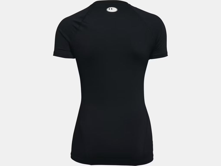 Under Armour Women's HeatGear Compression Short Sleeve Black