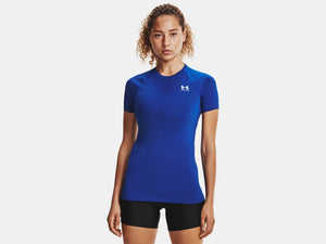 Under Armour Women's HeatGear Compression Short Sleeve Royal Blue