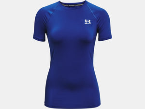 Under Armour Women's HeatGear Compression Short Sleeve Royal Blue