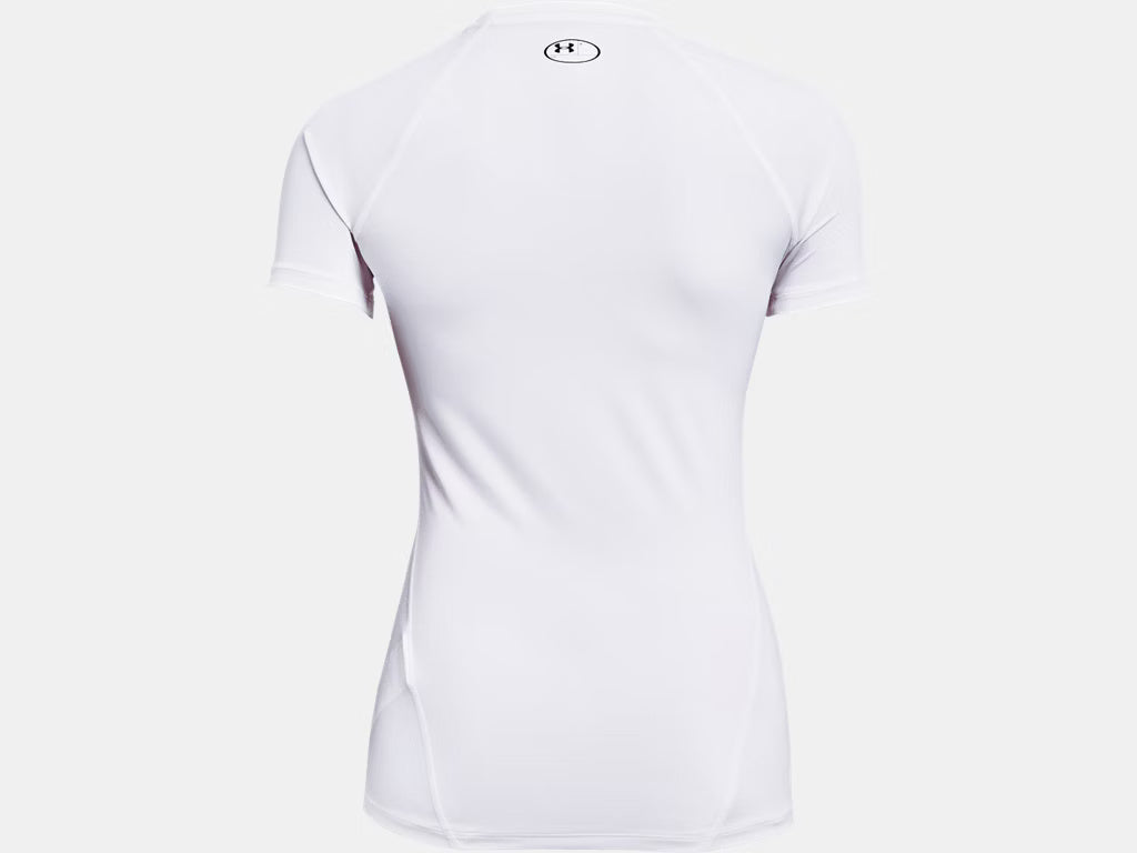 Under Armour Women's HeatGear Compression Short Sleeve White