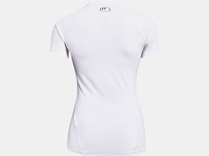 Under Armour Women's HeatGear Compression Short Sleeve White