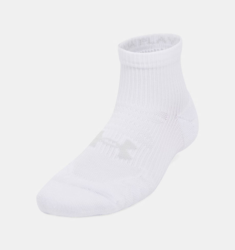 Under Armour Women's Play Up Quarter Sock 3-Pack white