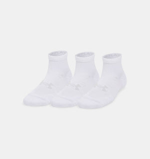 Under Armour Women's Play Up Quarter Sock 3-Pack white