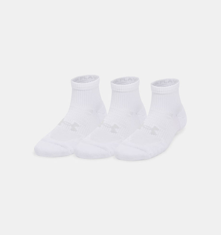 Under Armour Women's Play Up Quarter Sock 3-Pack white