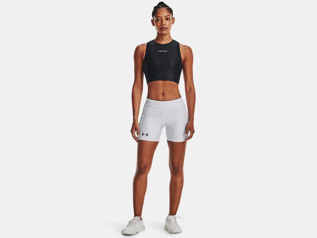 Under Armour Women's Utility Softball Slider Short white