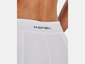 Under Armour Women's Utility Softball Slider Short white