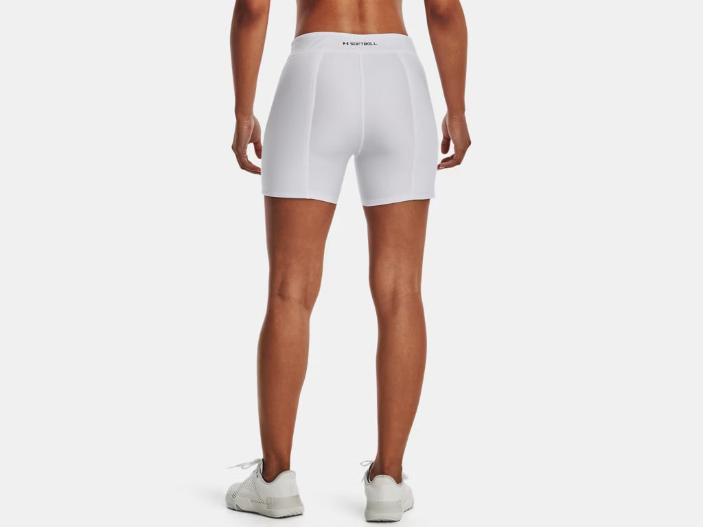 Under Armour Women's Utility Softball Slider Short white