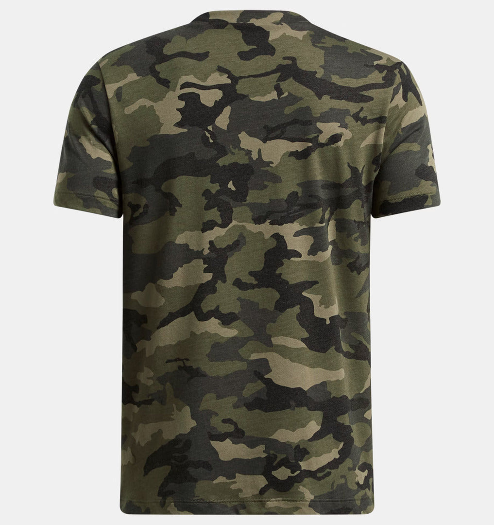 Under Armour Youth AOP Camo T-Shirt Green Orange
