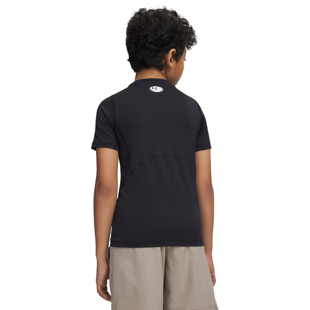 Under Armour Youth HeatGear Armour Short Sleeve Shirt black