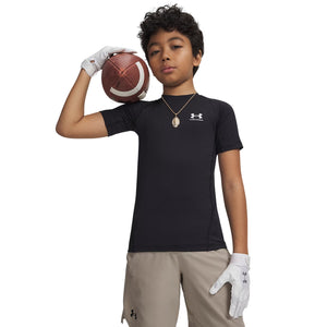 Under Armour Youth HeatGear Armour Short Sleeve Shirt black