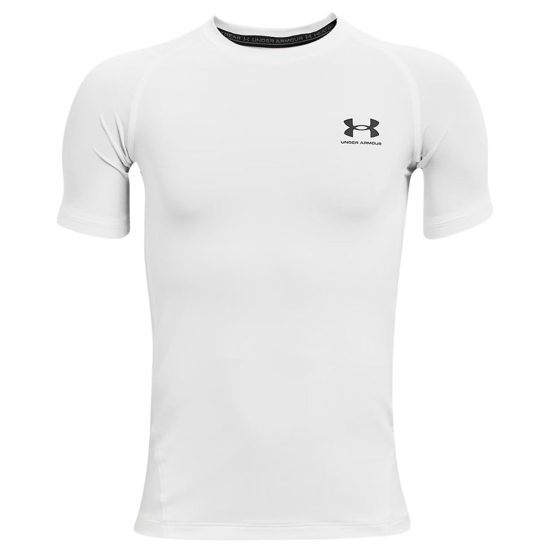 Under Armour Youth HeatGear Armour Short Sleeve Shirt white