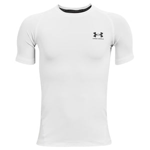 Under Armour Youth HeatGear Armour Short Sleeve Shirt white