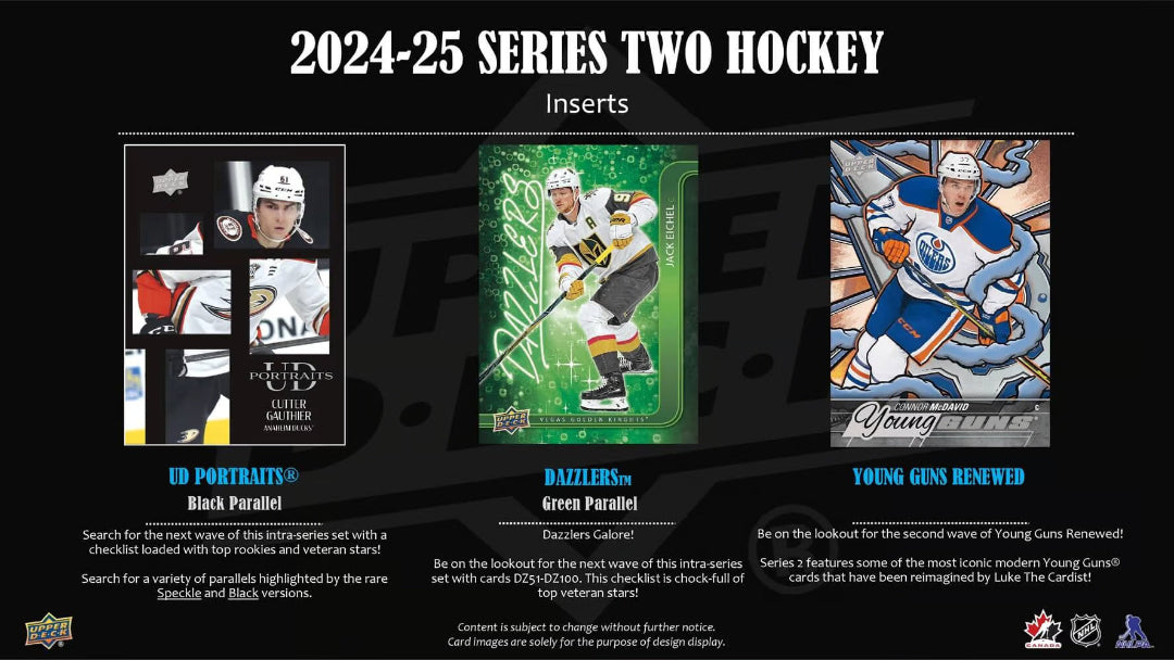 Upper Deck NHL Series 2 Hockey Cards 2024-25 