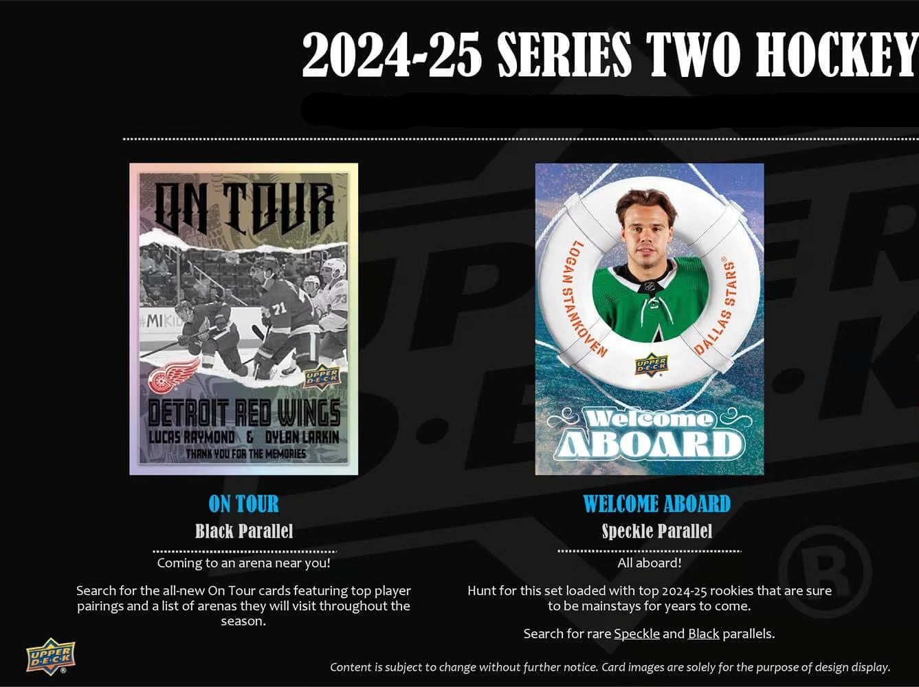 Upper Deck NHL Series 2 Hockey Cards 2024-25 