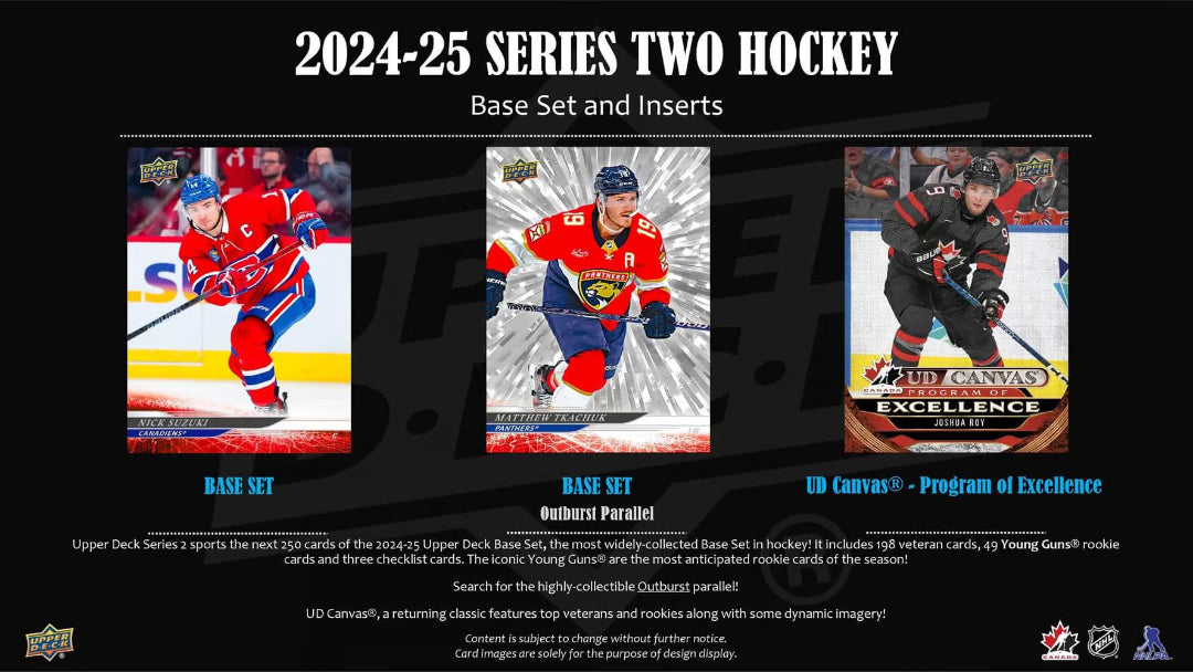 Upper Deck NHL Series 2 Hockey Cards 2024-25 