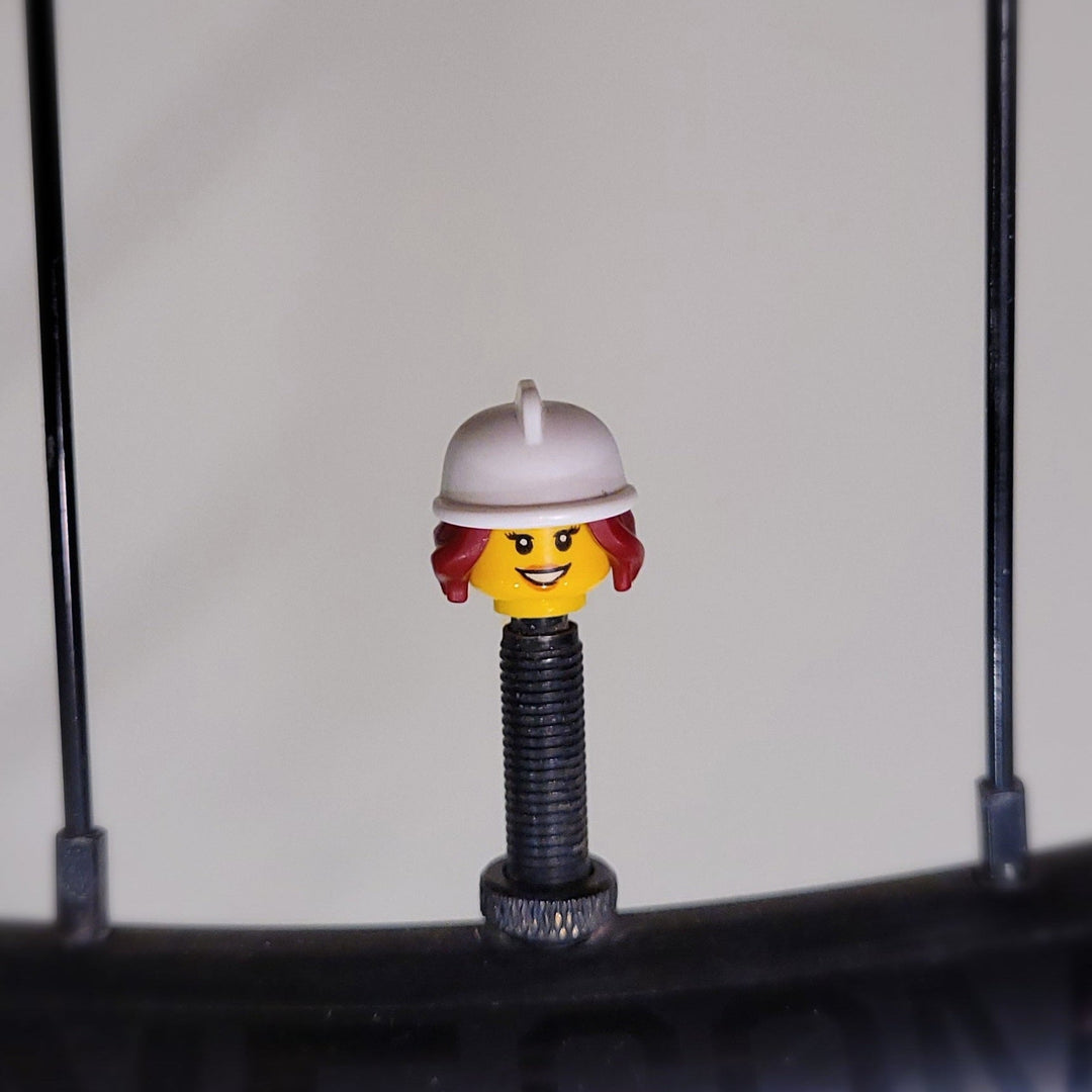 ValveHeadz Custom Valve Cap Girl Fire Fighter