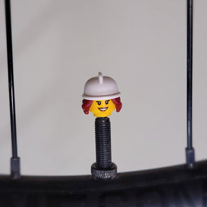 ValveHeadz Custom Valve Cap Girl Fire Fighter