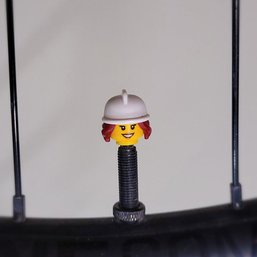 ValveHeadz Custom Valve Cap Girl Fire Fighter