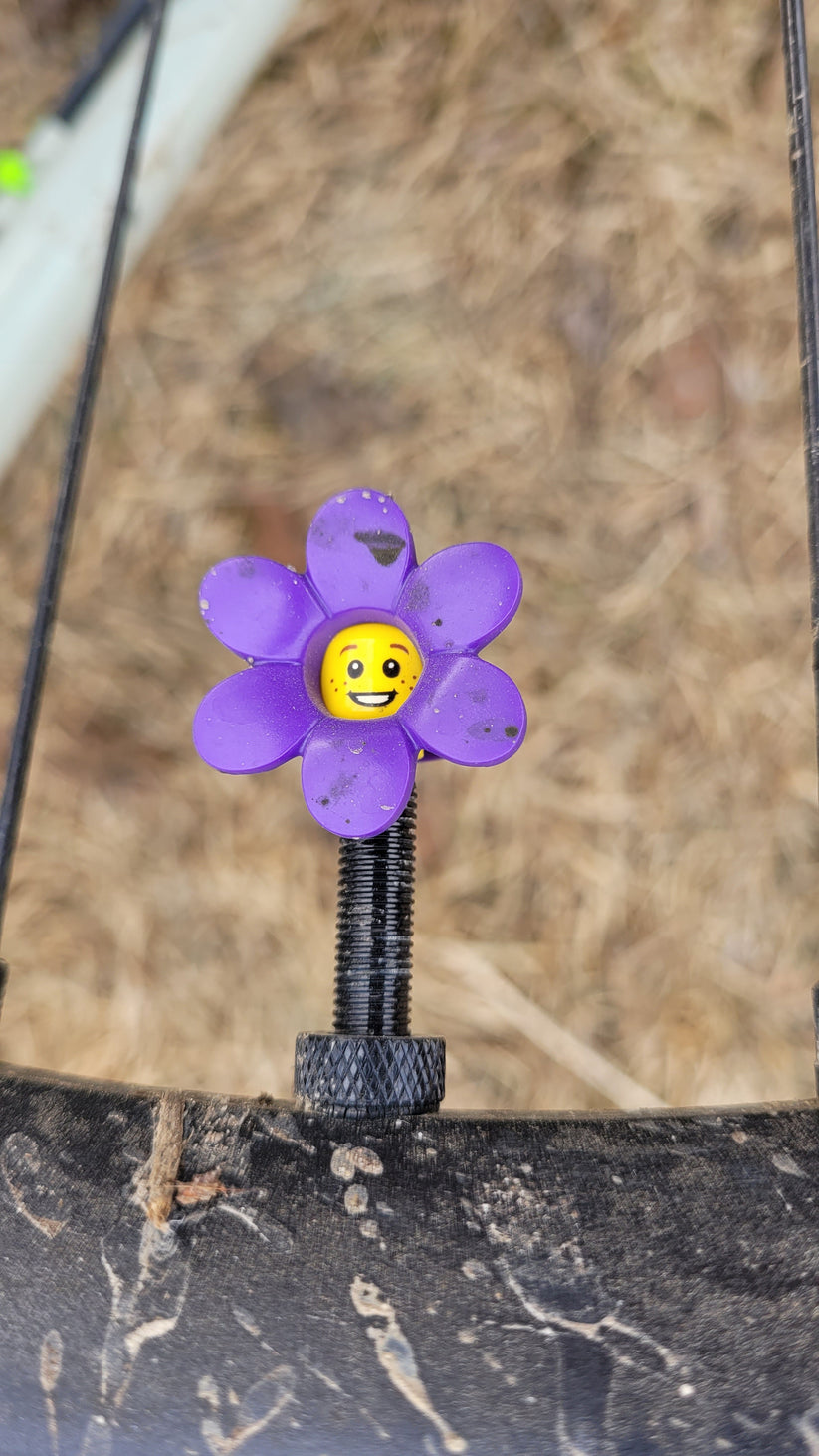ValveHeadz Custom Valve Cap Guy Flower Power