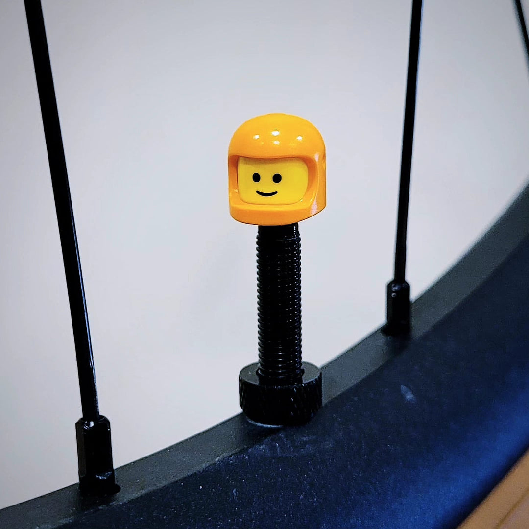ValveHeadz Custom Valve Cap Orange Classic Space Dude