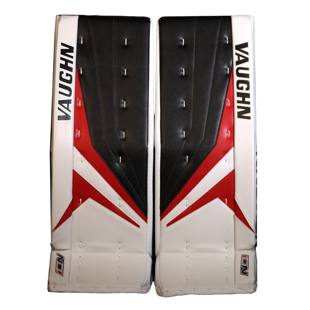 Vaughn Senior Ion Pro Select Hockey Goalie Pad White/Black/Red