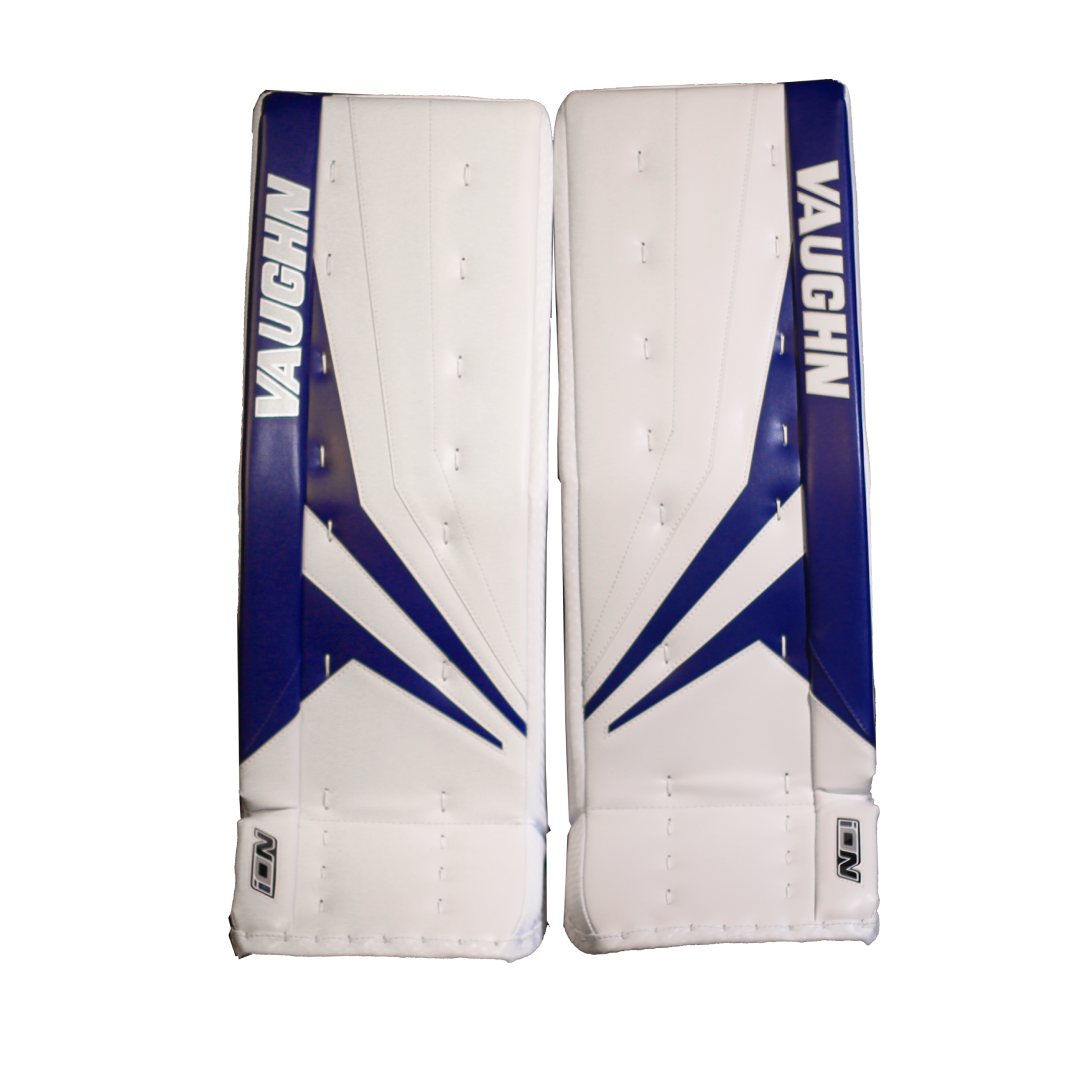 Vaughn Senior Ion Pro Select Hockey Goalie Pad White/Royal