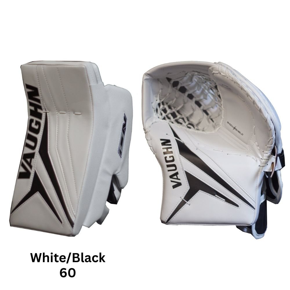 Vaughn Senior Ion Pro Select Hockey Goalie Trapper+Blocker White/Black