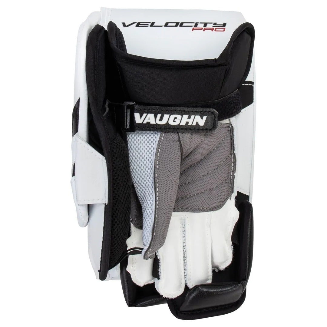 Vaughn Senior Velocity VX1 Pro Hockey Goalie Blocker white black