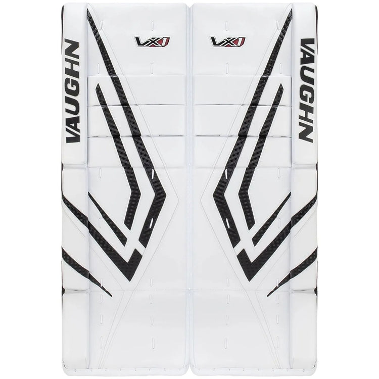 Vaughn Senior Velocity VX1 Pro Hockey Goalie Pads white black