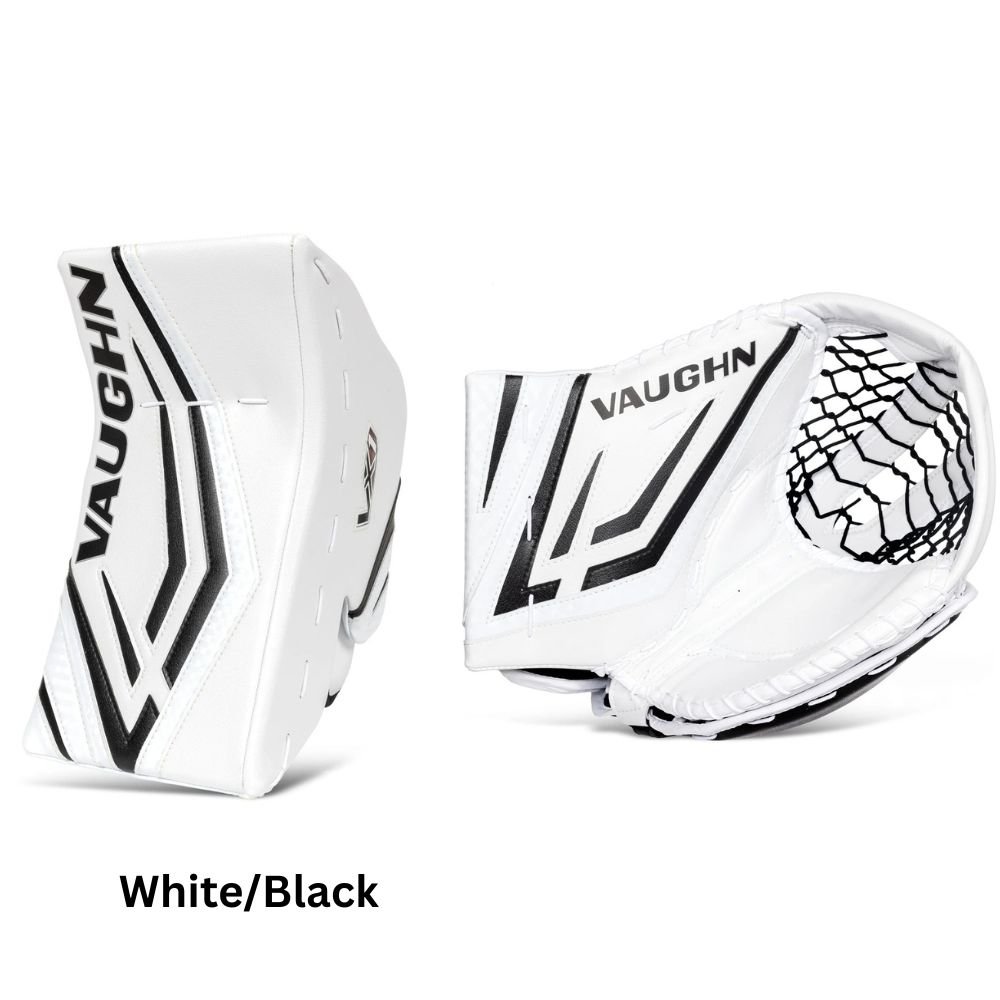 Vaughn Senior Velocity VX1 Pro Hockey Goalie Trapper+Blocker