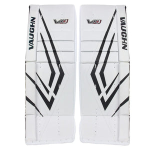 Vaughn Junior Velocity VX1 Hockey Goalie Pads white black