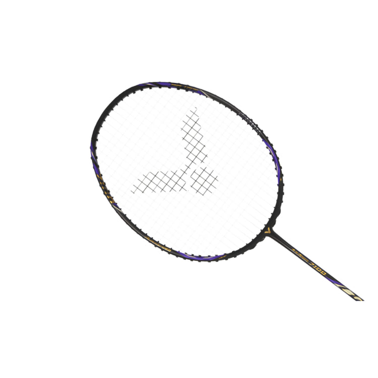 Victor ARS-7100 Strung Badminton Racquet blue