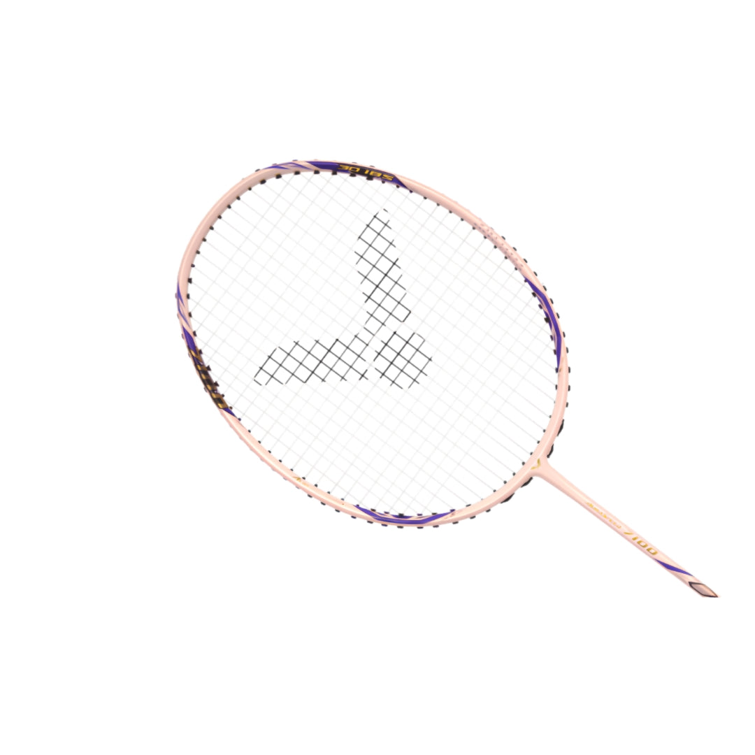 Victor ARS-7100 Strung Badminton Racquet pink