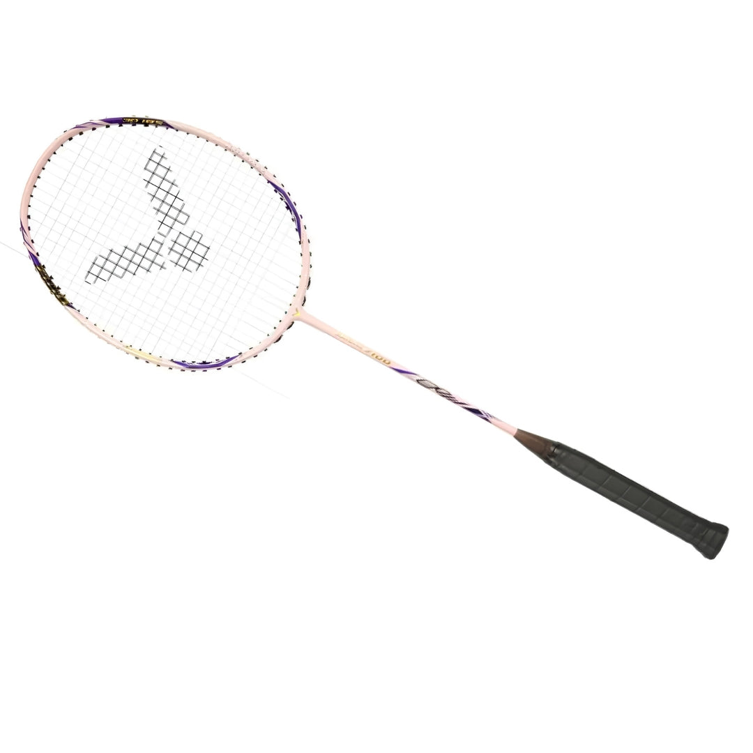 Victor ARS-7100 Strung Badminton Racquet pink