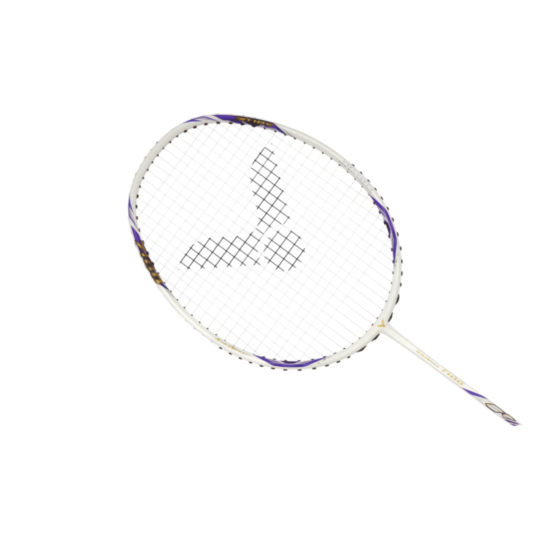 Victor ARS-7100 Strung Badminton Racquet white