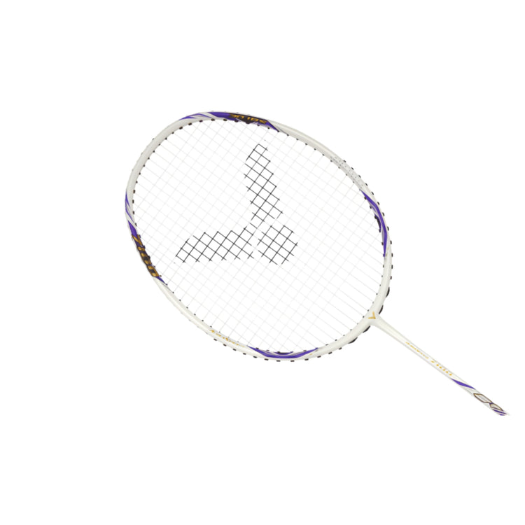 Victor ARS-7100 Strung Badminton Racquet white