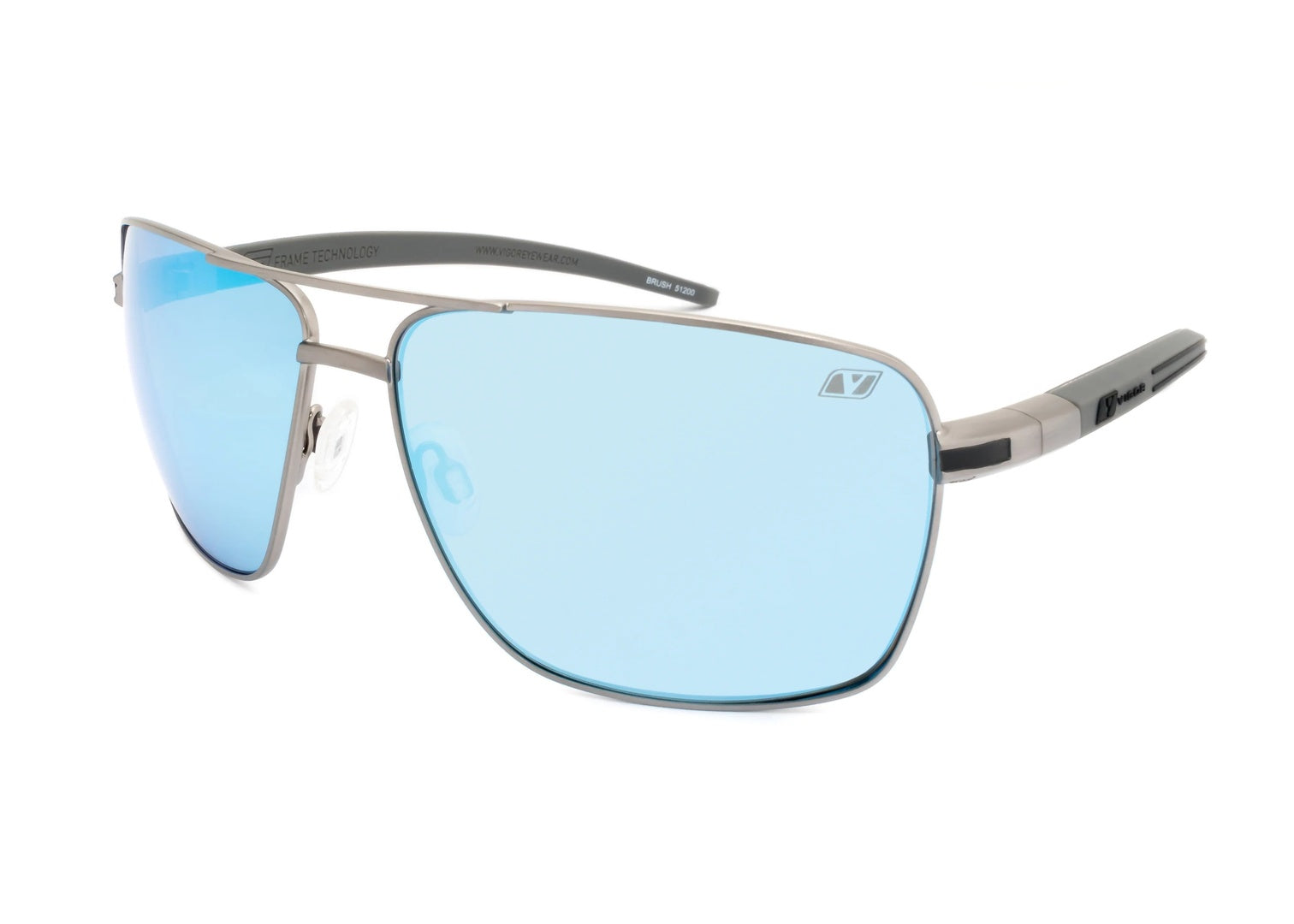 Vigor Brush Baseball Sunglasses Polarized Sea Blue