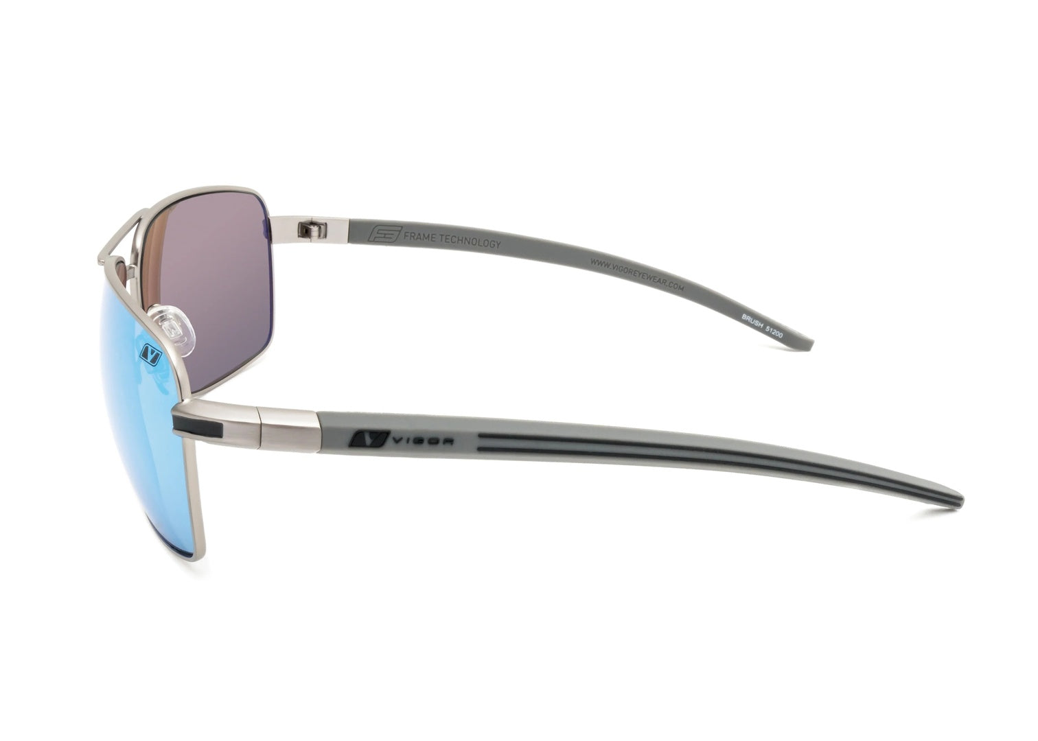 Vigor Brush Baseball Sunglasses Polarized Sea Blue