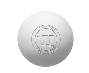 Warrior CLA Approved Lacrosse Ball white