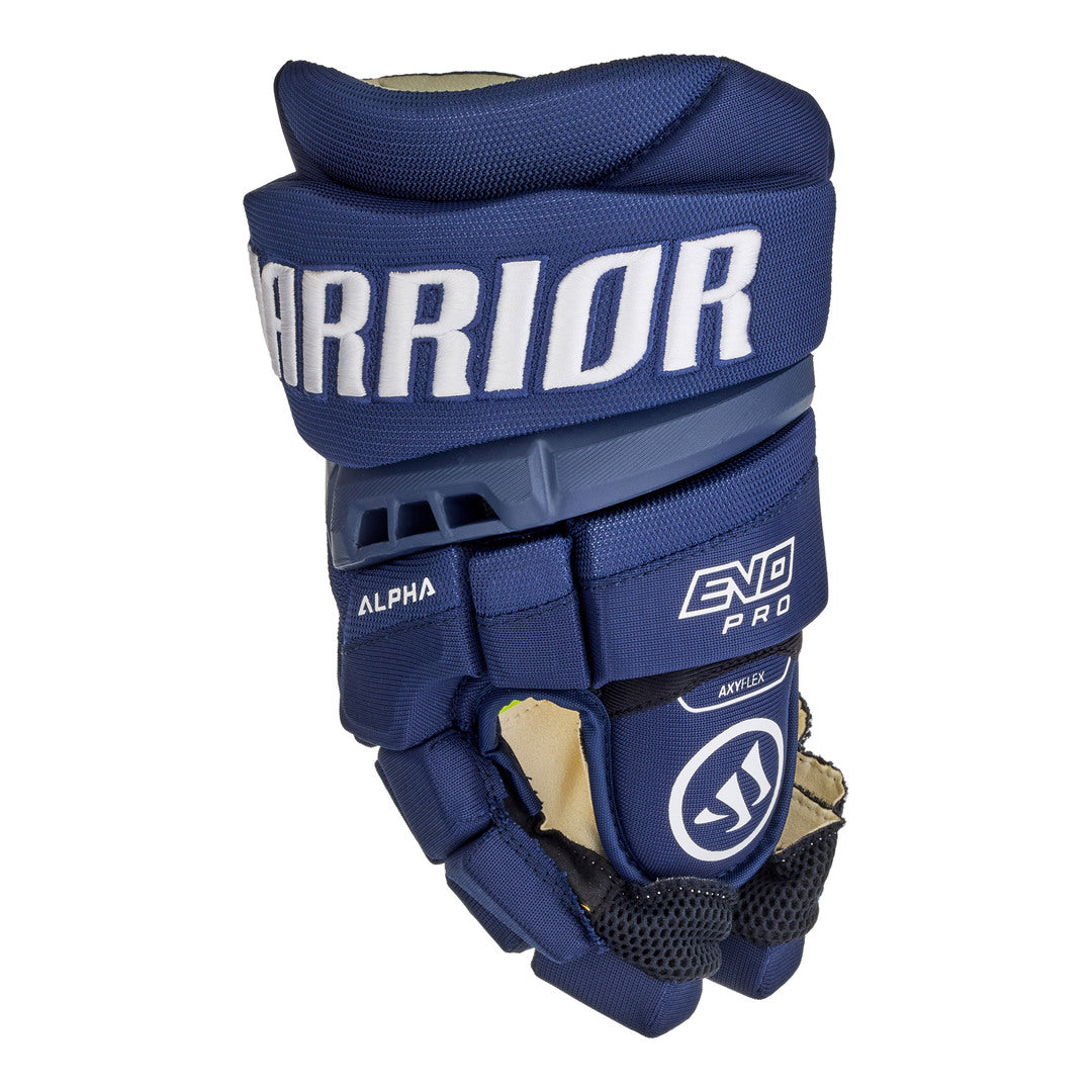 Warrior Junior Alpha Evo Pro Hockey Player Gloves navy blue