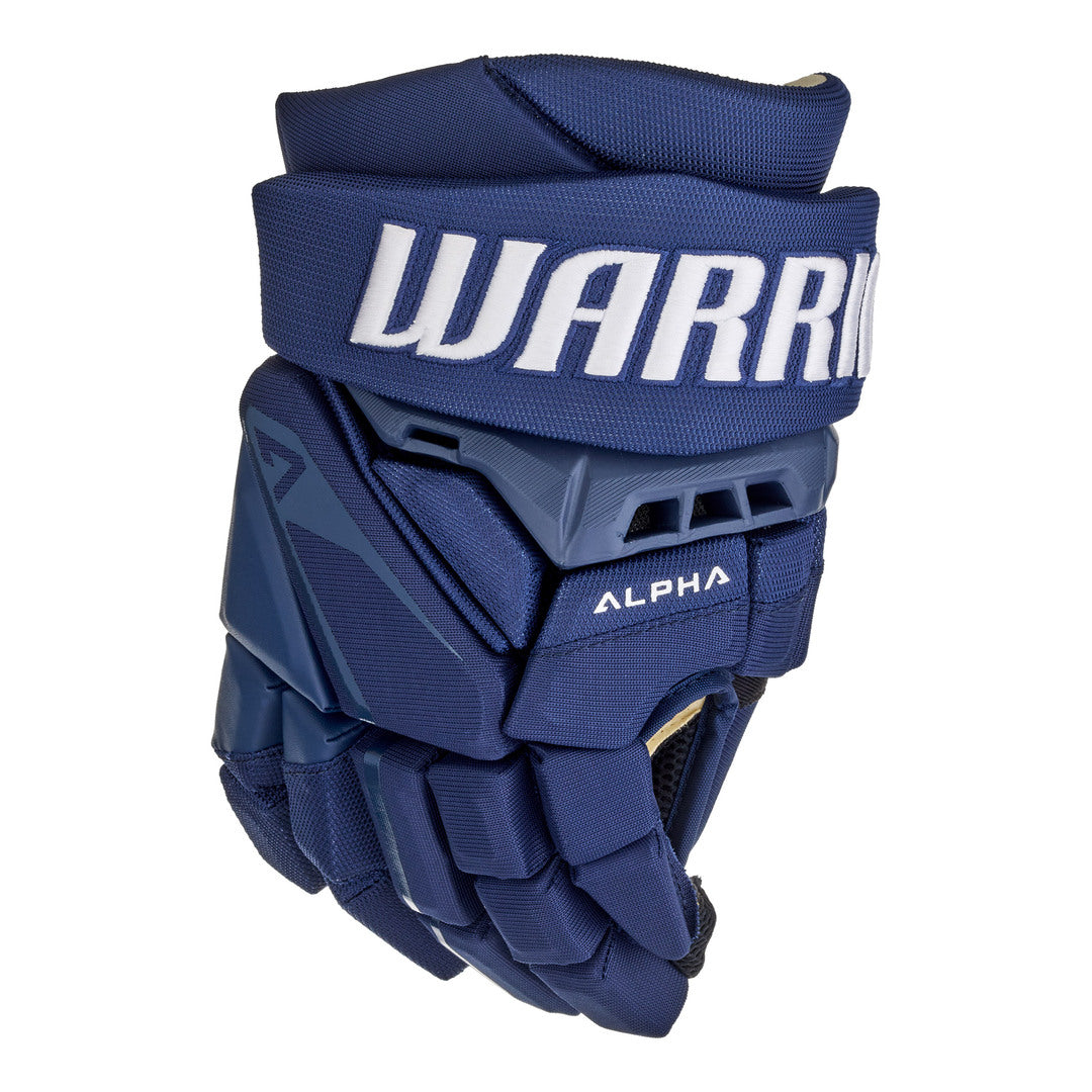 Warrior Junior Alpha Evo Pro Hockey Player Gloves navy blue